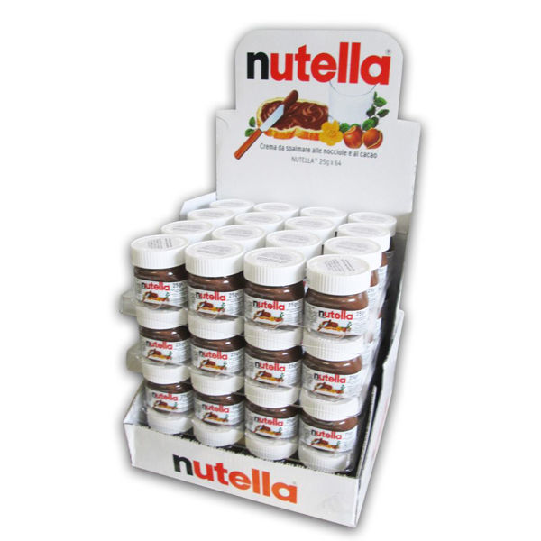 Bild von MINI Nutella Gläser im Thekenaufsteller