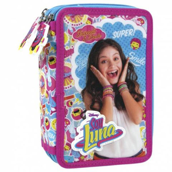 Bild von SOY LUNA Triple Federmäppchen gefüllt