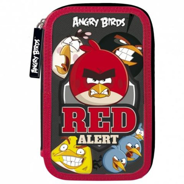 Bild von ANGRY BIRDS Triple Federmäppchen gefüllt