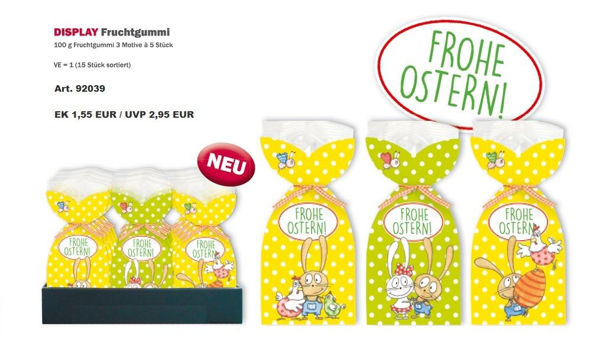 Bild von DISPLAY Fruchtgummi "Frohe Ostern"