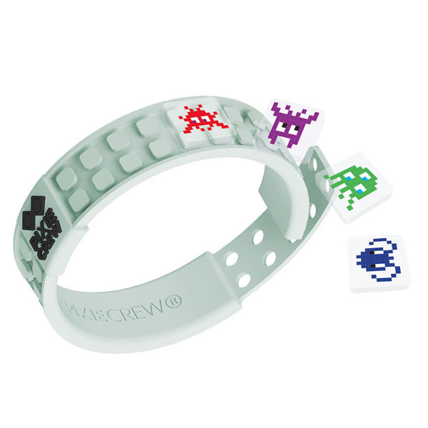 Bild von Pixie Crew - Armband, glow in the dark, Pixelart