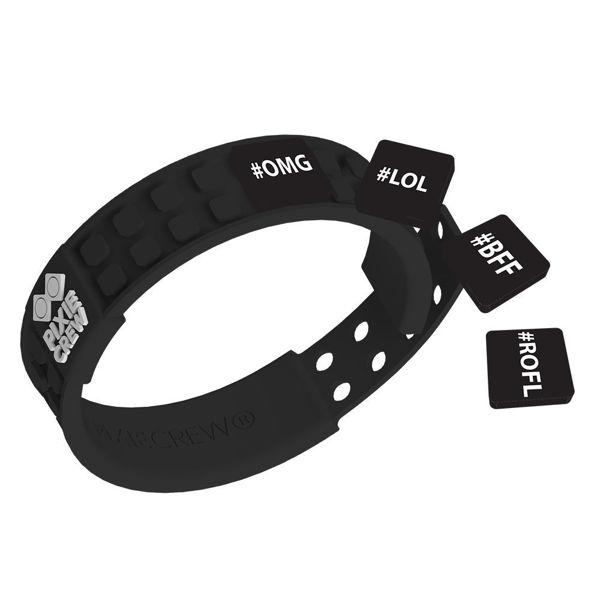 Bild von Pixie Crew - Armband, schwarz, Hashtag