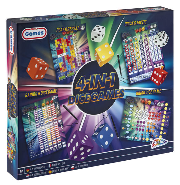 Bild von 4-in-1 Würfelspiel Set