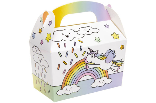 Bild von MITGEBSELBOXEN EINHORN, 12er Pack