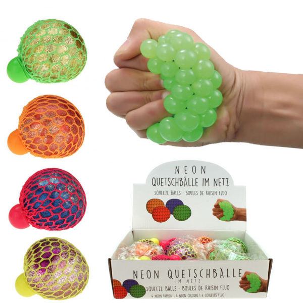 Bild von Quetschball Glitzer Neon