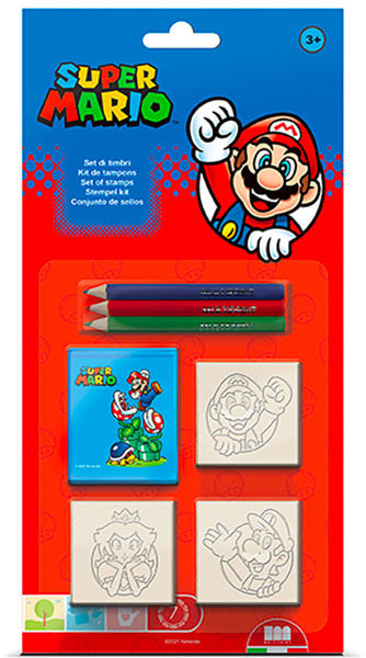 Bild von SUPER MARIO-  Stempelset, 3 Stempel im Blister