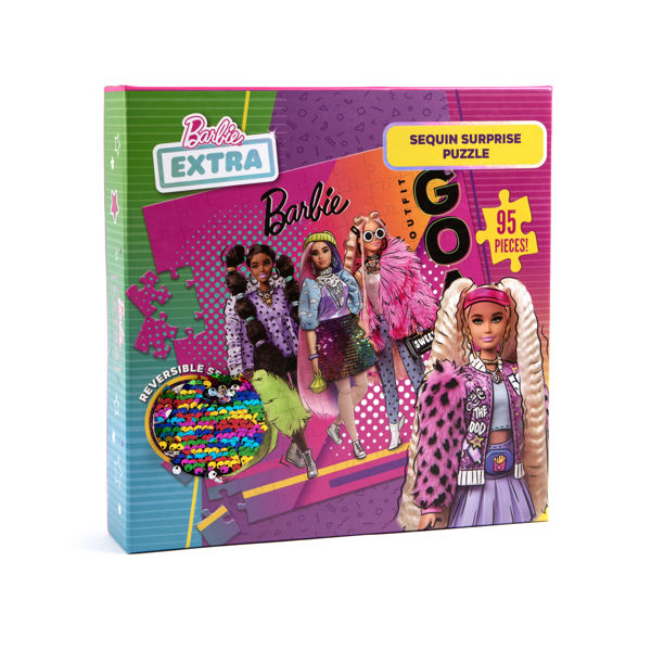 Bild von BARBIE 95PC Sequin Surprise Puzzle