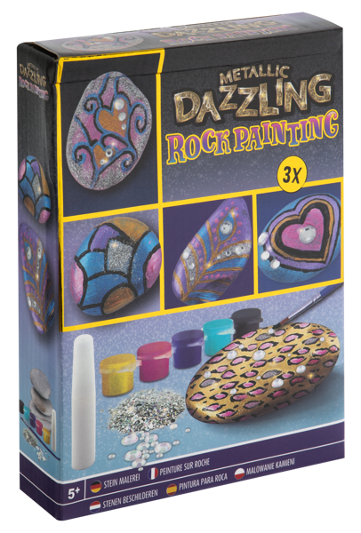 Bild von Metallic Dazzling Rock Painting