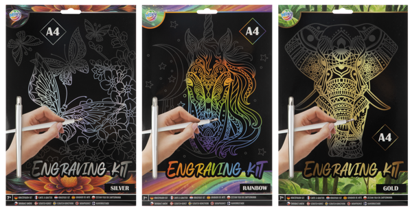 Bild von Scratch Art Kit, Din A4
