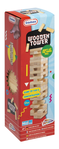 Bild von Wooden Tower Gam, 54teilig