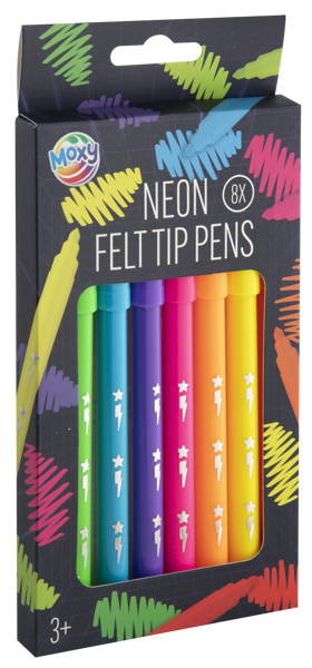 Bild von 8er Pack Neon Filzstifte