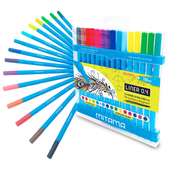Bild von 15-er Pack Fineliner 0.4 FLUO & BRILLANT COLORS