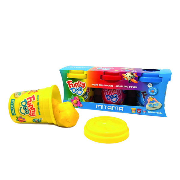 Bild von FUNNY DOO - SUPERWEICHE MODELLIERKNEST / 3ER-SET IM GLAS 120 gr