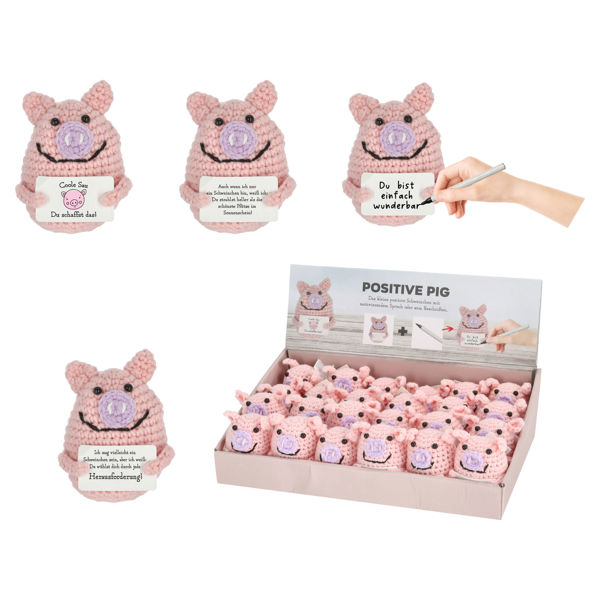 Bild von Positiv Pig - Häkelschweinchen, 9cm