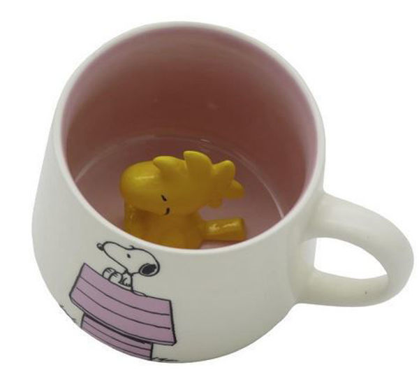 Bild von SNOOPY Mug with 3D Figure - pink