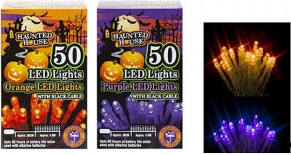 Bild von 50 LED Lichterketten HALLOWEEN