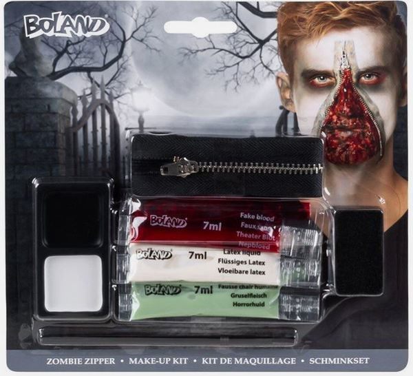 Bild von Halloween Schminkset Zombie-Reißverschluss