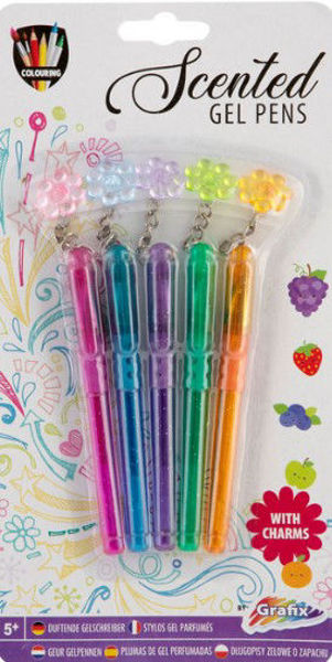 Bild von Duft-Gelstifte mit Charms, 5 Stk.