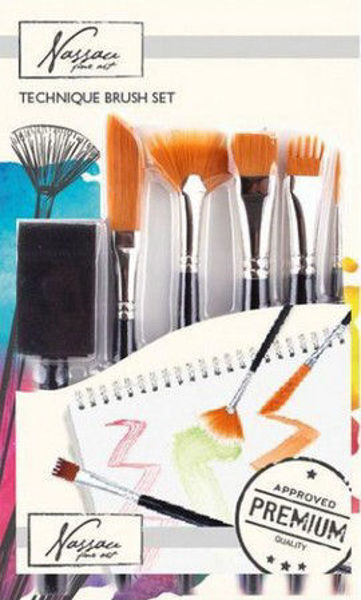 Bild von Art Malpinsel Technik-Pinsel-Set, 7 Teile