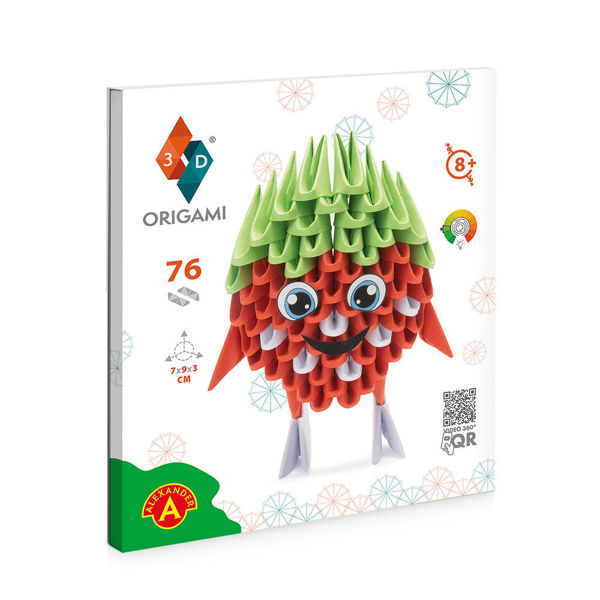 Bild von ORIGAMI 3D Strawberry - ORIGAMI 3D Erdbeere