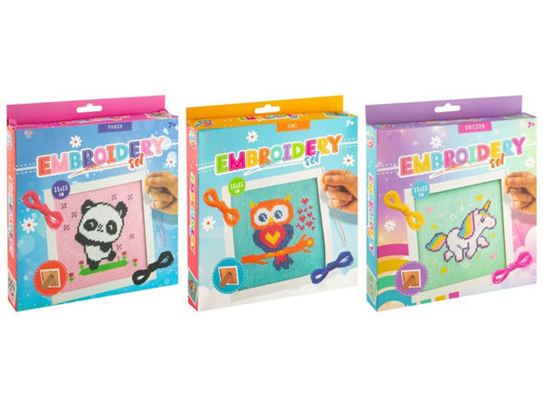 Bild von Stickset mit Motiv -EMBROIDERY SET, 15x15cm