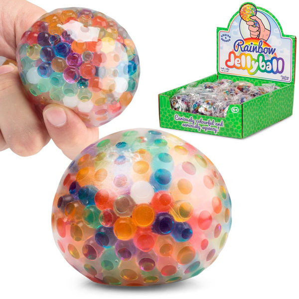 Bild von RAINBOW JELLYBALL - Quetschball, 7cm