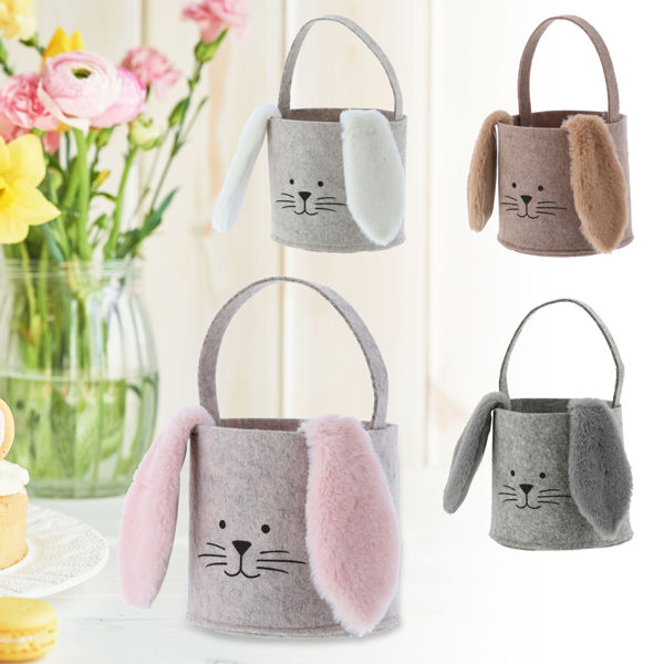 Bild von Filz Geschenktasche Hase, 4-fach sortiert