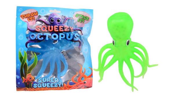 Bild von XL Sticky Squeezy Oktopus im Folienbeutel, 20cm
