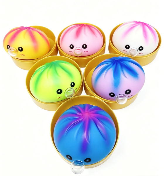 Bild von Squishy Dumpling Bubble Blower -Multicolor, 8.5cm