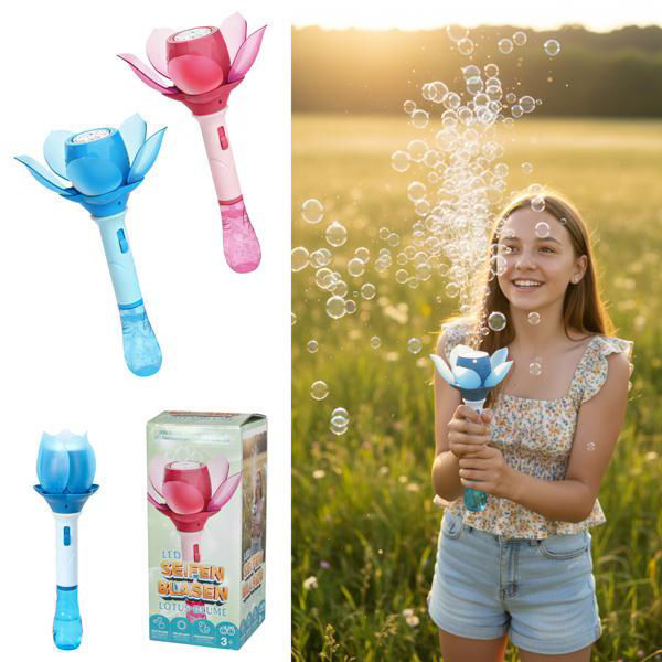 Bild von Seifenblasen Lotus Blume