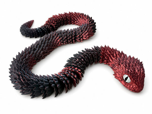 Bild von 200cm MagiX Snake XXL - Schwarz/Rot