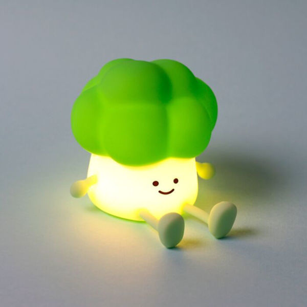 Bild von Brokkoli LED-Lampe Nachtlicht & Handy-Halter - Soft Touch Funktion