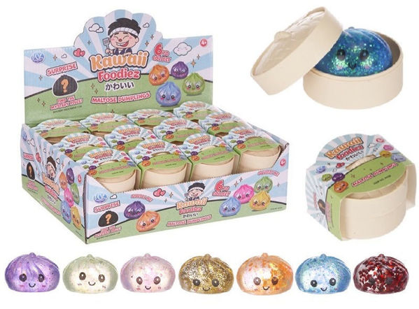 Bild von Maltose Glitzer Dumpling 5,5cm in 6,5cm Bao Bun Kawaii Surprise