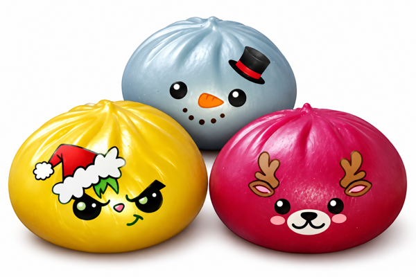 Bild von Squishy metallic Weihnachtsdumpling, 8.5cm