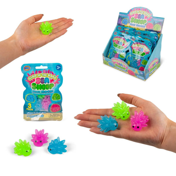 3er Pack SEA SHEEP GLOW IN THE DARK MINI MOCHIS